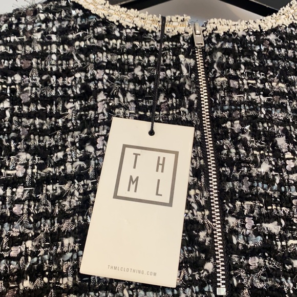 THML Tweed Dress w Sparkle - Picture 4 of 5